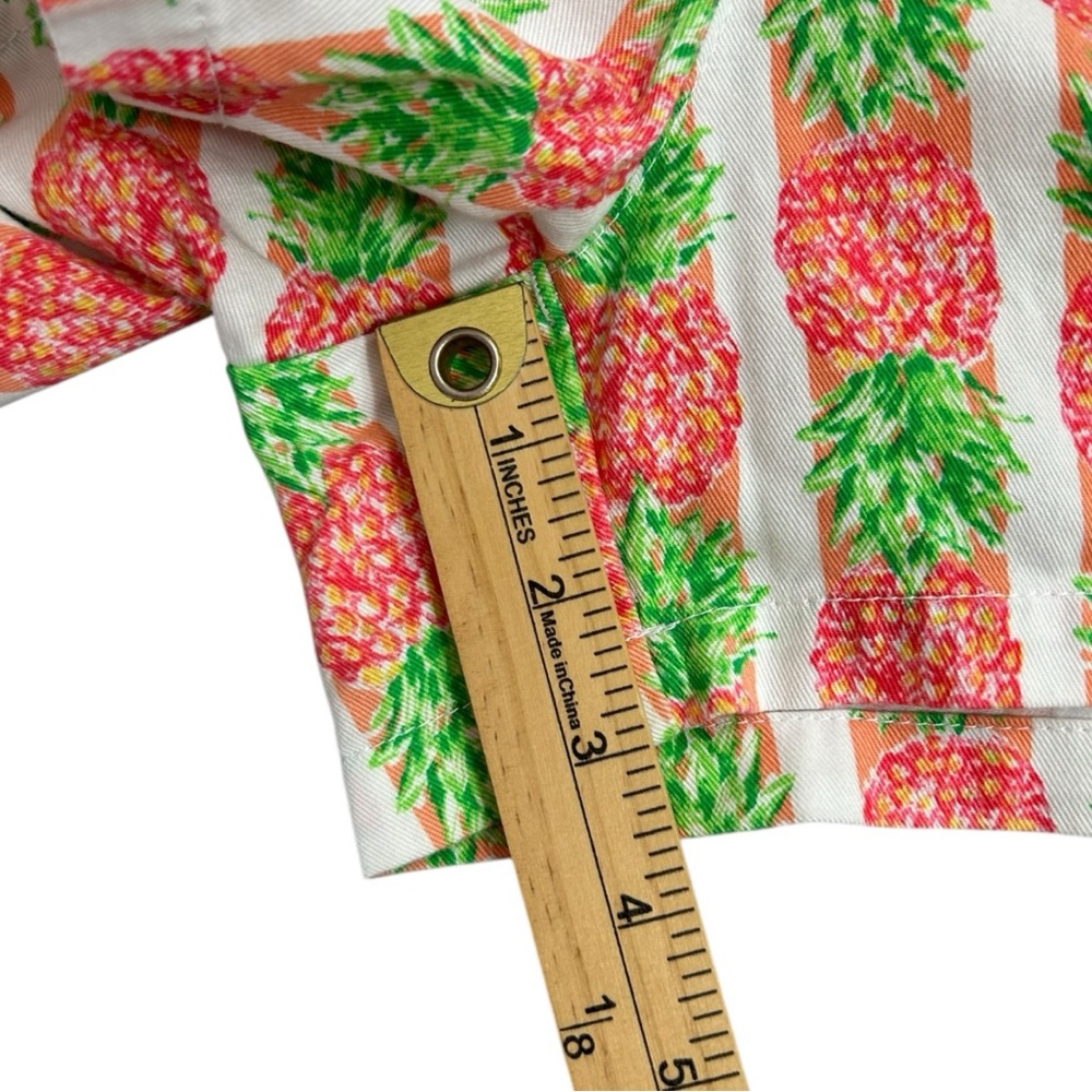 Chubbies‎ Women’s Pineapple Print Chino Flat Front Shorts Sz L - Picture 5 of 6